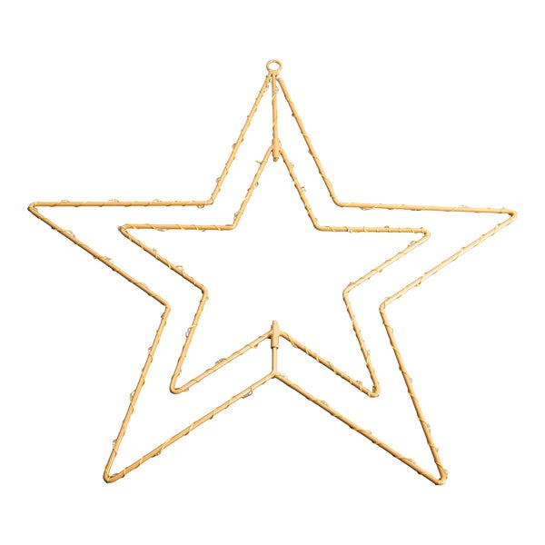 Dekostern mit Beleuchtung zur Weihnachtszeit