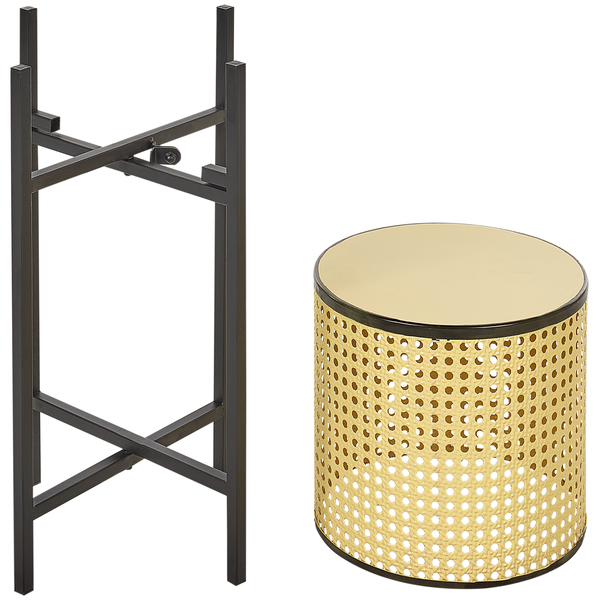 Blumentopf mit Beinen FALLOPIA Metall 25 cm Beige