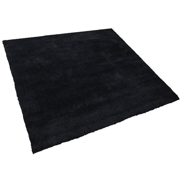 Zottelteppich DEMRE Schwarz 200 x 200 cm