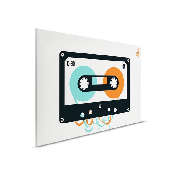 Leinwandbild mit Abbildung einer Musikkassette