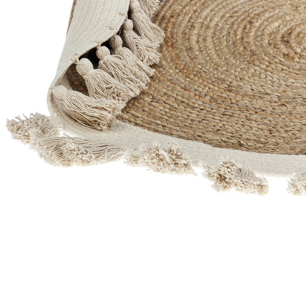 Teppich SAMSUN Beige ø 120 cm Jute