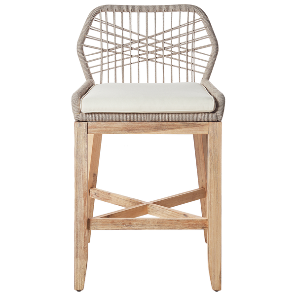 Garten-Barhocker 2er Set TALAMONE Akazienholz Beige
