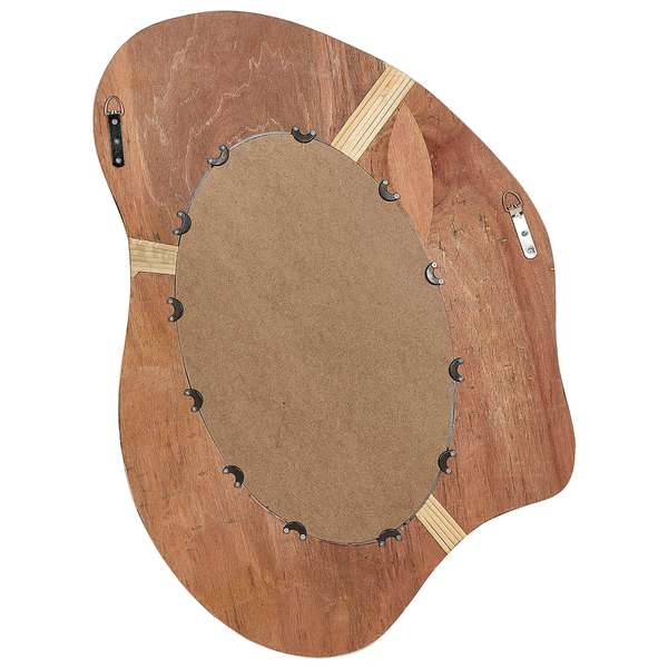 Wandspiegel DORNES 57 cm 77 cm Rattan Naturfarben