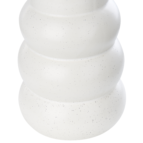 Blumenvase PIREAS Steinzeug 22 cm Weiß
