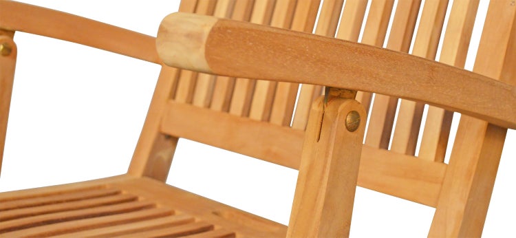 Klappstuhl Holz Teak Balkonstuhl Teak Stuhl Gartenstuhl klappbar Balkon Terrasse premium wetterfest