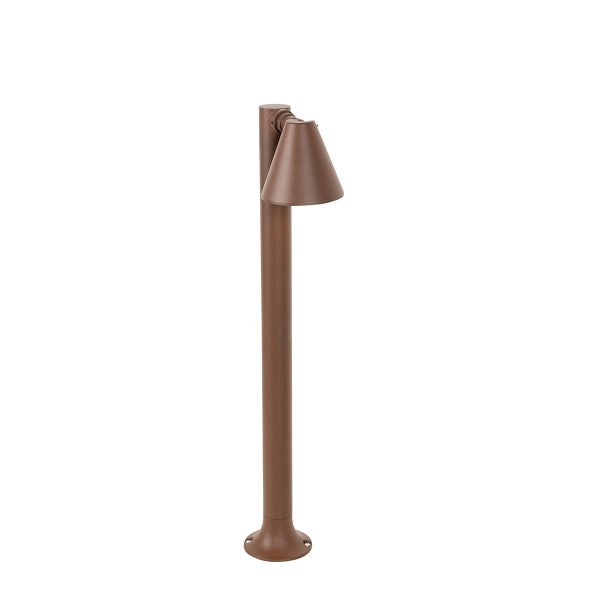 Moderner Außenpfosten rostbraun 60 cm IP44 verstellbar - Ciara