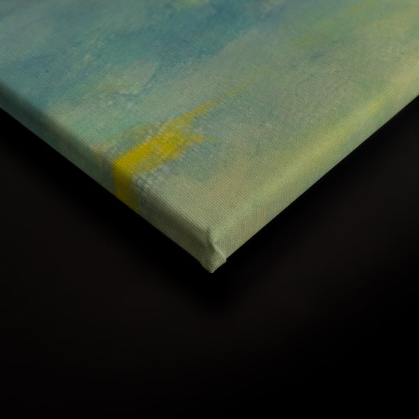 Wandbild auf Leinwand mit abstraktem Motiv im Detail