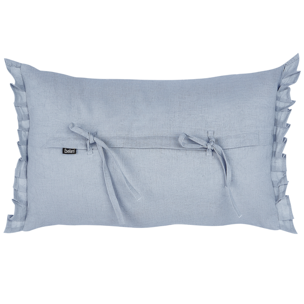 Dekokissen 2er Set SASSAFRAS Leinen 30 x 45 cm Hellblau Ohne Muster