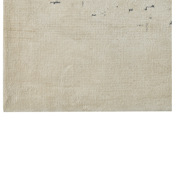 Teppich creme / grau 300 x 400 cm abstraktes Muster Kurzflor NAKUS