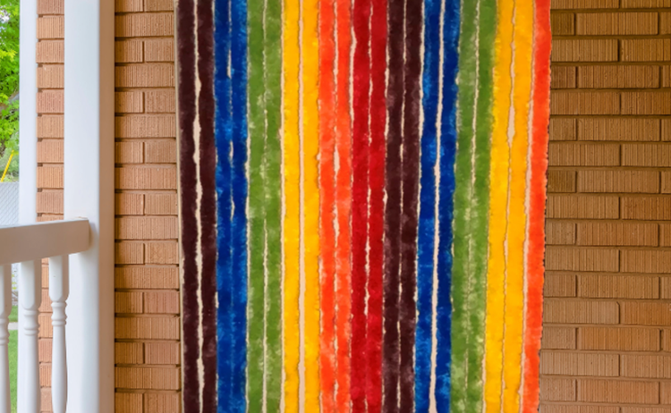 Fliegenvorhang Katzenschwanz-Fliegenvorhänge Katzenschwanz Regenbogen - 90cm x 220cm