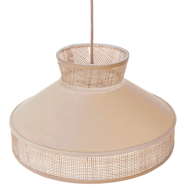 Hängeleuchte Rattan beige / natürlich Kegelform BATALI