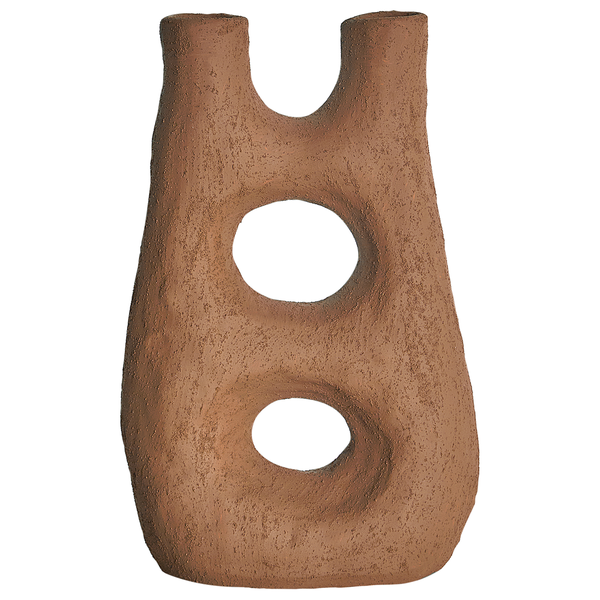 Blumenvase UARU Steinzeug 27 cm Braun
