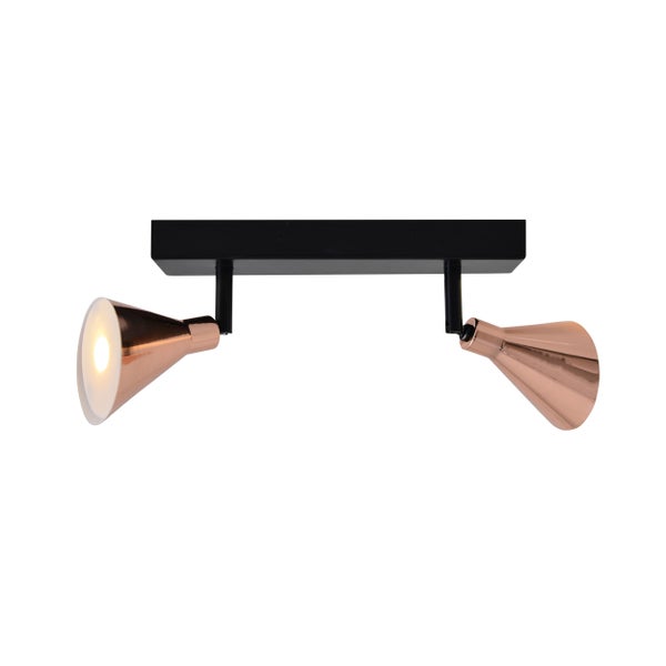 2er LED-Wand-u. Deckenspot COPPER