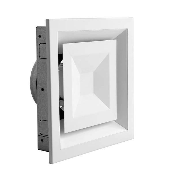 Quadratisches Decken-Lüftungsgitter für Belüftungssysteme zur Wand- oder Deckenmontage