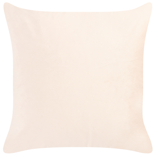 Dekokissen 2er Set YARROW Samtstoff 45 x 45 cm Beige Geometrisches Muster