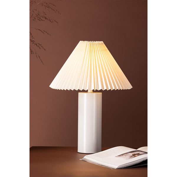 Largin Beleuchtung Tischlampe 35x35x45cm hellgrau. 35 X 35 X 45 cm