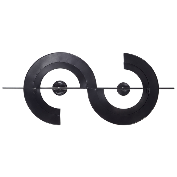 Wanddekoration aus Metall, stilisierte Doppelkreisform