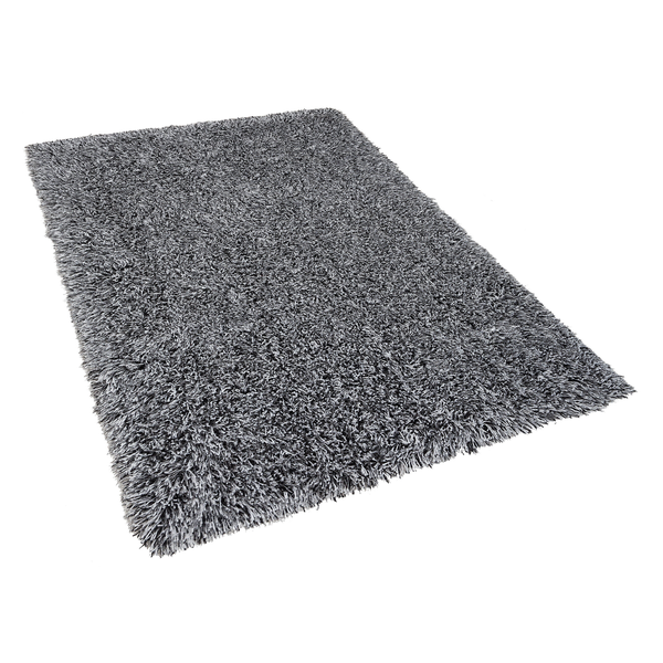 Teppich schwarz-weiß 140 x 200 cm Shaggy CIDE