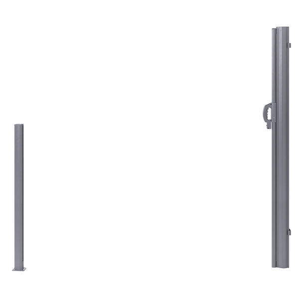 Seitenmarkise Pfosten mit Haltegriff