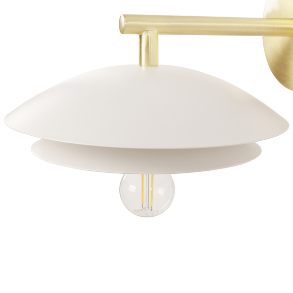 Wandlampe LASOLO Metall Weiß