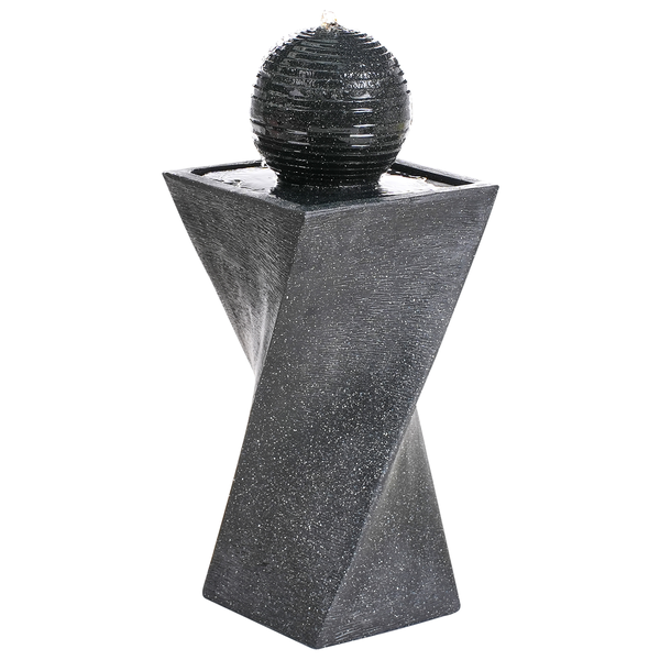 Gartenbrunnen mit Kugelaufsatz