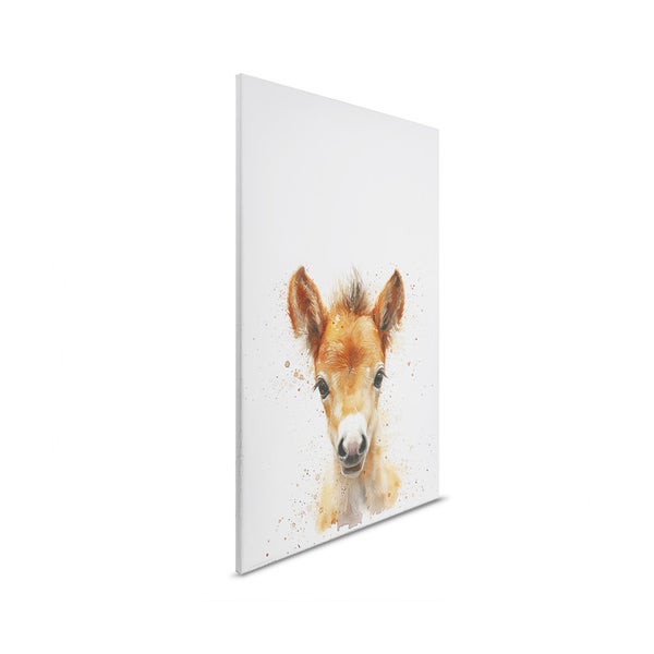 Gemälde eines Fohlens auf Leinwand