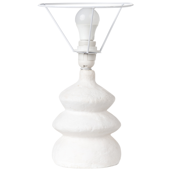 Dekorative Tischleuchte mit Lampenfassung und Leuchtmittel