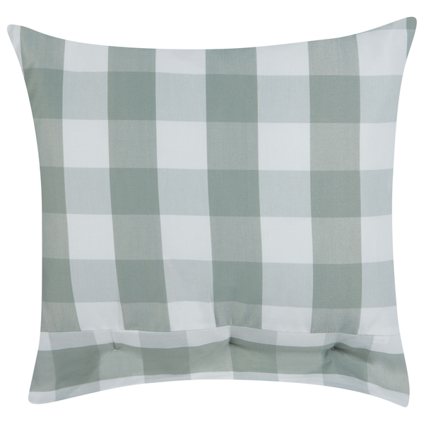 Dekokissen TAMNINE 45 x 45 cm Mintgrün Kariertes Muster