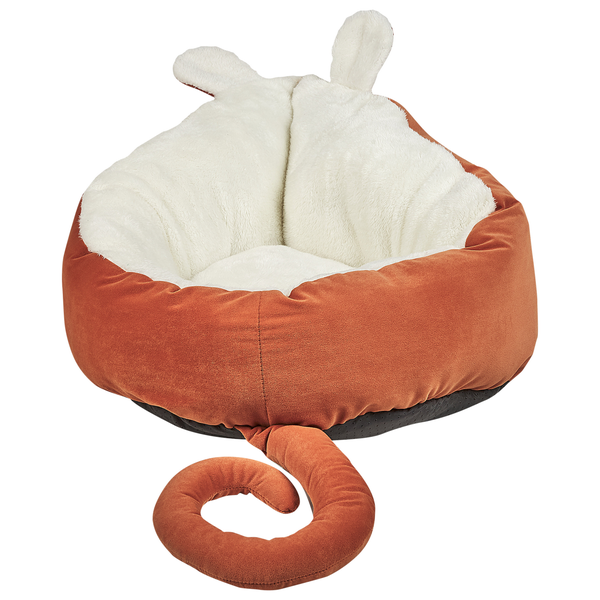 Tierbett HASSA Samtstoff Orange