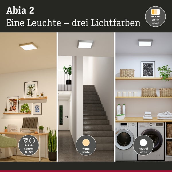Flache Deckenleuchte mit Dimmfunktion in drei Stufen