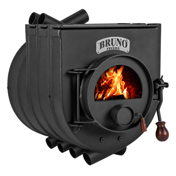 Bruno Mini Warmluftofen mit Sichtfenster und Holzgriff