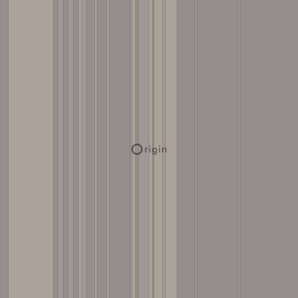 Origin Wallcoverings Tapete Streifen Taupe und Bronze - 53 cm x 10.05 m - 346226