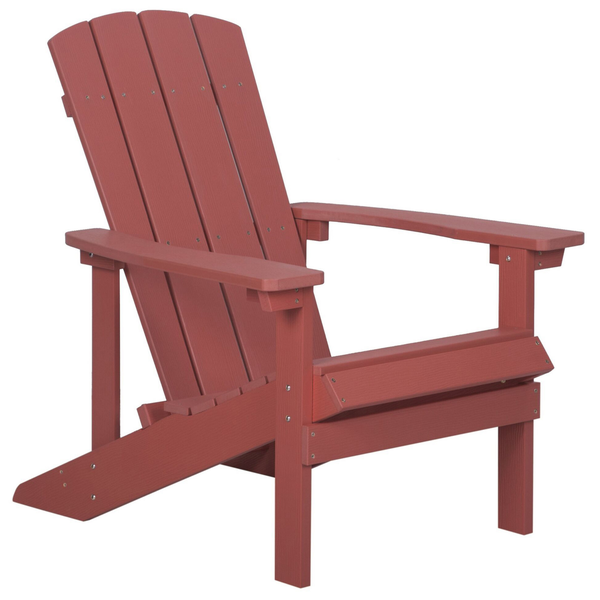 Gartenstuhl ADIRONDACK mit Fußstütze Rot