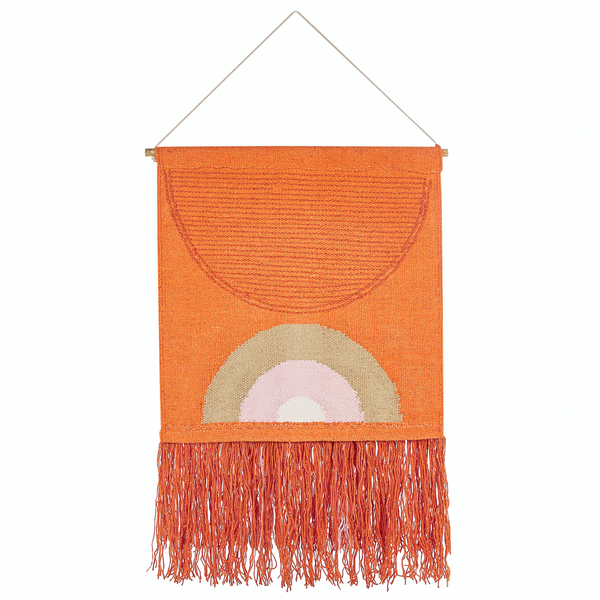Wandbehang KAMALIA Baumwolle 112 cm Orange