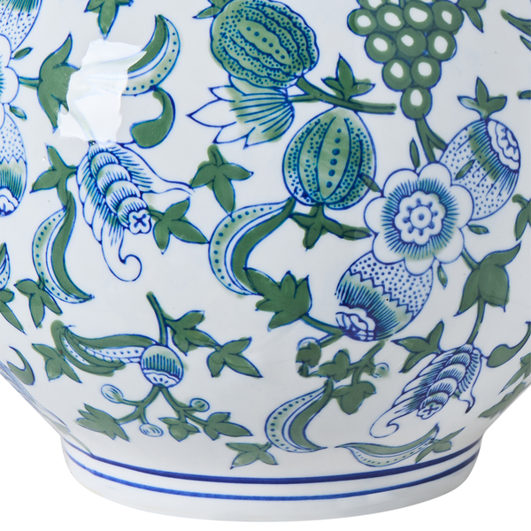 Vase mit Blumenmuster