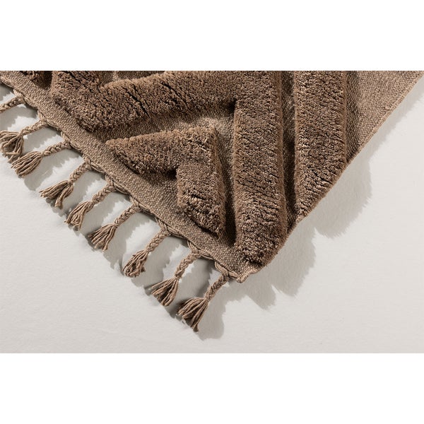 Dahlia Teppich 230x160cm dunkelbraun. 160 X 230 X 2 cm