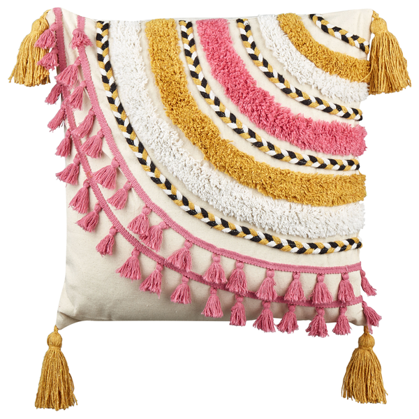 Dekokissen 2er Set JAMMU Baumwolle 45 x 45 cm Bunt