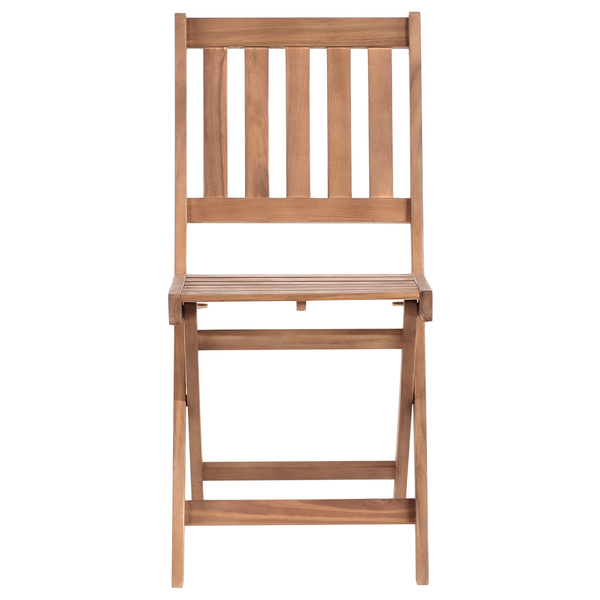 Bistro Set klappbar FEBBIO zertifiziertes Akazienholz Braun