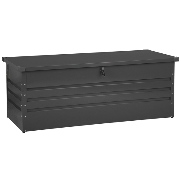 Aufbewahrungsbox CEBROSA Metall 165 cm 70 cm Graphitgrau