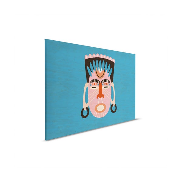 Dekoratives Wandbild mit abstraktem Maskenmotiv