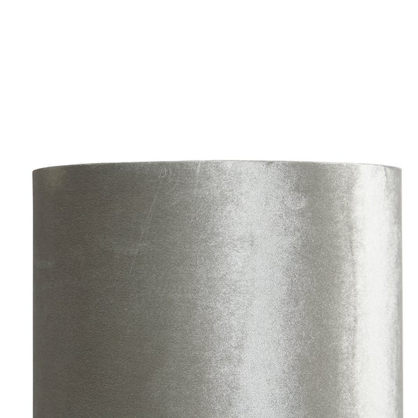 Design Stehleuchte mit Samtschirm taupe/gold - Rich