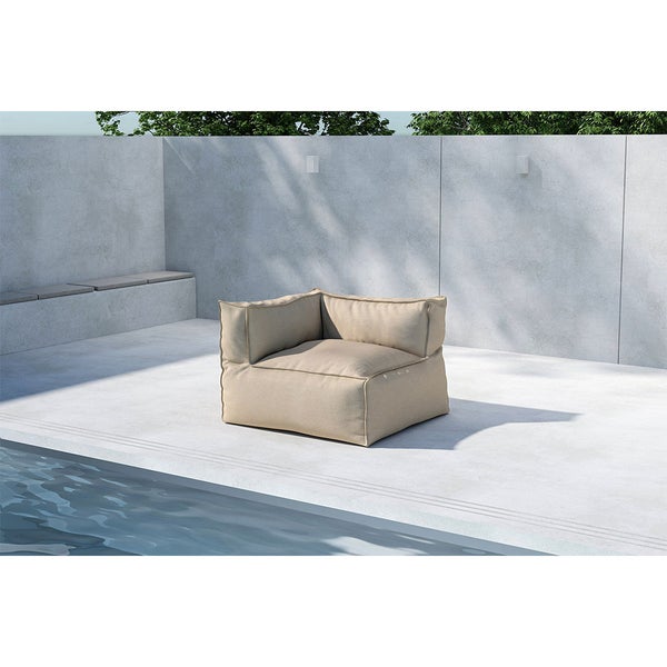 Rambo Sitzsack Eckteil beige. 105 X 105 X 75 cm
