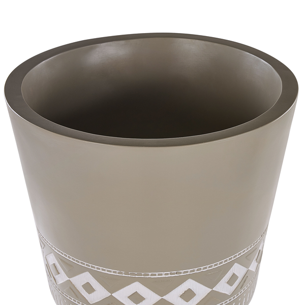 Blumentopf mit Beinen ARTA Keramik 41 cm Taupe