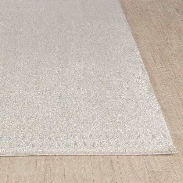 Skandinavischer Teppich mit Punkten Elfenbein 200x275 cm HIKARI