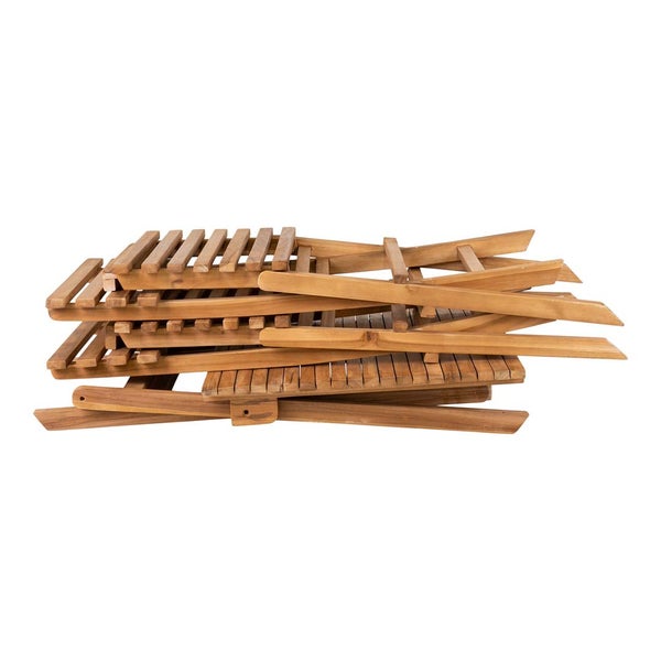 Cuenca Café-Set Set mit Tisch und 2 Stühlen Garten Teak. 50 X 46 X 89 cm