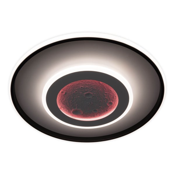 Dekorative Deckenleuchte mit einem Design, das einem Mond ähnelt.