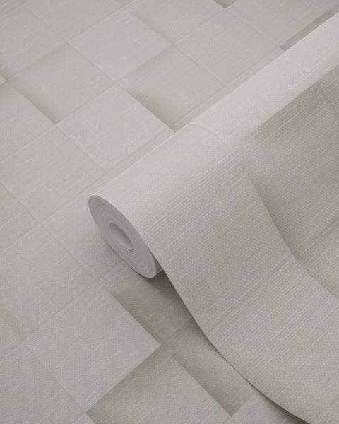 Origin Wallcoverings Tapete 3D-Würfel Hellbeige - 50 x 900 cm - 347896