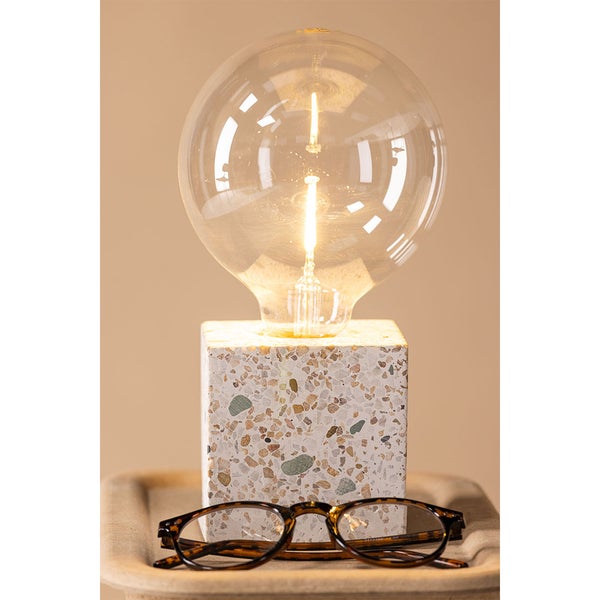 Rilche Beleuchtung Tischlampe 9x9x9cm Grau. 9 X 9 X 9 cm