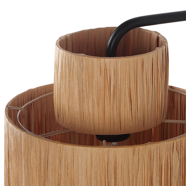 Wandlampe 2er Set SHINFA Geflecht Naturfarben