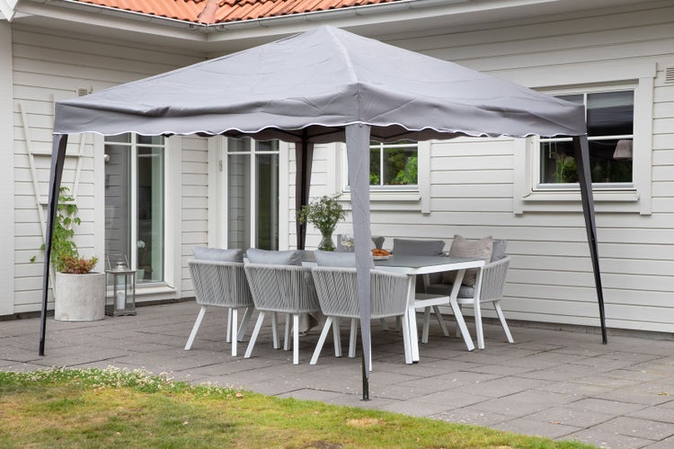 Easy Gartenpavillon schwarzgrau. 295 X 295 X 250 cm